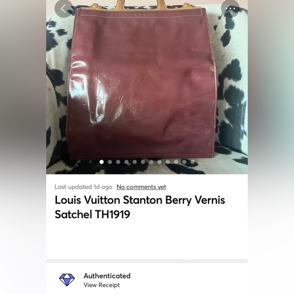 Louis Vuitton Stanton Berry Vernis Satchel TH1919 - Picture 16 of 16